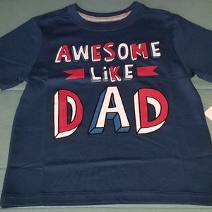 Gymboree 4T Baby Boy Awesome Like Dad Graphic Tee